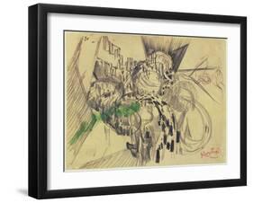 Study with Green-Frantisek Kupka-Framed Giclee Print