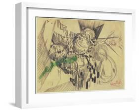 Study with Green-Frantisek Kupka-Framed Giclee Print