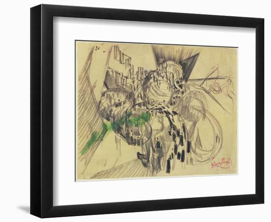 Study with Green-Frantisek Kupka-Framed Giclee Print