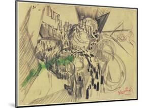 Study with Green-Frantisek Kupka-Mounted Giclee Print