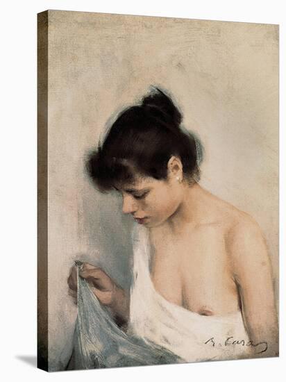 Study-Ramon Casas Carbo-Stretched Canvas