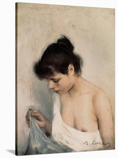 Study-Ramon Casas Carbo-Stretched Canvas