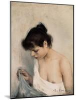 Study-Ramon Casas Carbo-Mounted Art Print