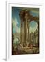 Studying Perspective Among Roman Ruins-Antonio Visentini-Framed Giclee Print