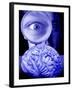 Studying the Brain, Conceptual Image-Victor De Schwanberg-Framed Photographic Print