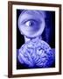 Studying the Brain, Conceptual Image-Victor De Schwanberg-Framed Photographic Print