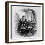 Studying the Formation of Clouds from His Attic, C1918-null-Framed Giclee Print