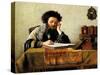 Studying the Talmud-Isidor Kaufmann-Stretched Canvas