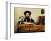 Studying the Talmud-Isidor Kaufmann-Framed Art Print