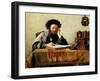 Studying the Talmud-Isidor Kaufmann-Framed Art Print