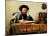 Studying the Talmud-Isidor Kaufmann-Mounted Art Print