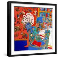 Stuffed and Comfy-Linda Arthurs-Framed Giclee Print