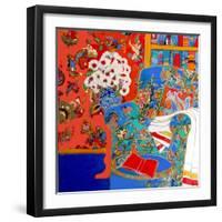 Stuffed and Comfy-Linda Arthurs-Framed Giclee Print