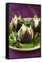 Stuffed Figs on Rocket Salad-Anthony Lanneretonne-Framed Stretched Canvas