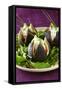 Stuffed Figs on Rocket Salad-Anthony Lanneretonne-Framed Stretched Canvas