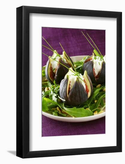 Stuffed Figs on Rocket Salad-Anthony Lanneretonne-Framed Photographic Print