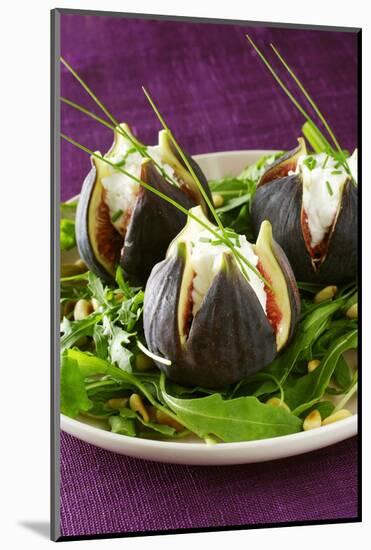 Stuffed Figs on Rocket Salad-Anthony Lanneretonne-Mounted Photographic Print