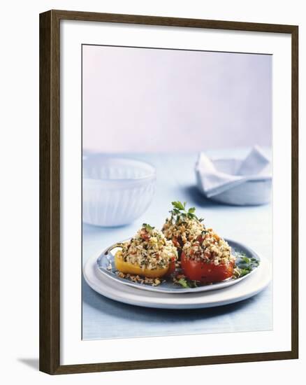 Stuffed Peppers with Rice Filling-Sam Stowell-Framed Photographic Print