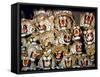 Stuffed Tiger Trophy Heads of Big Game Hunters Are Piled Up in Paul Zimmerman's Taxidermy Shop-Loomis Dean-Framed Stretched Canvas