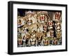 Stuffed Tiger Trophy Heads of Big Game Hunters Are Piled Up in Paul Zimmerman's Taxidermy Shop-Loomis Dean-Framed Photographic Print