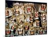 Stuffed Tiger Trophy Heads of Big Game Hunters Are Piled Up in Paul Zimmerman's Taxidermy Shop-Loomis Dean-Mounted Photographic Print