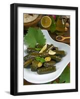 Stuffed Vine Leaves, Dolmades, Arabic Countries, Arabic Cooking, Greek Food, Turkish Food-Nico Tondini-Framed Photographic Print