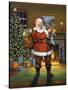 Stuffing the Stockings-John Zaccheo-Stretched Canvas