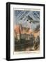 Stukas Bomb Moscow-Achille Beltrame-Framed Art Print