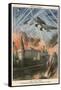 Stukas Bomb Moscow-Achille Beltrame-Framed Stretched Canvas