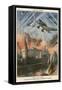 Stukas Bomb Moscow-Achille Beltrame-Framed Stretched Canvas