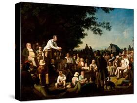 Stump Speaking, 1853–54-George Caleb Bingham-Stretched Canvas
