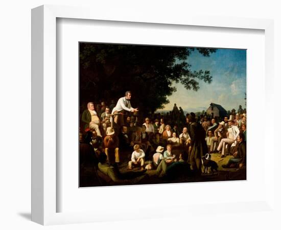 Stump Speaking, 1853–54-George Caleb Bingham-Framed Giclee Print