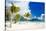 Stunning Beach and Beautiful View of Otemanu Mountain on Bora Bora Island-BlueOrange Studio-Stretched Canvas
