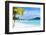 Stunning Beach and Beautiful View of Otemanu Mountain on Bora Bora Island-BlueOrange Studio-Framed Photographic Print