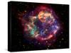 Stunning Composite Picture of Cas A,  Infrared Image from the Spitzer Space Telescope-null-Stretched Canvas