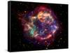 Stunning Composite Picture of Cas A,  Infrared Image from the Spitzer Space Telescope-null-Framed Stretched Canvas