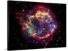 Stunning Composite Picture of Cas A,  Infrared Image from the Spitzer Space Telescope-null-Stretched Canvas