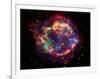 Stunning Composite Picture of Cas A,  Infrared Image from the Spitzer Space Telescope-null-Framed Photographic Print