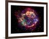 Stunning Composite Picture of Cas A,  Infrared Image from the Spitzer Space Telescope-null-Framed Photographic Print