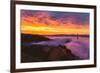 Stunning Epic Sunrise at Golden Gate Bridge, San Francisco-Vincent James-Framed Photographic Print