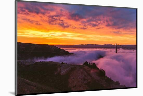 Stunning Epic Sunrise at Golden Gate Bridge, San Francisco-Vincent James-Mounted Photographic Print