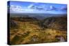 Stunning Landscape across Top of Ancient Mountain Gorge with Beautiful Colors and Detail-Veneratio-Stretched Canvas