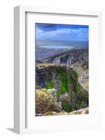 Stunning Landscape across Top of Ancient Mountain Gorge with Beautiful Colors and Detail-Veneratio-Framed Photographic Print