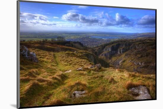 Stunning Landscape across Top of Ancient Mountain Gorge with Beautiful Colors and Detail-Veneratio-Mounted Photographic Print