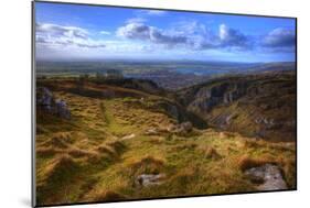 Stunning Landscape across Top of Ancient Mountain Gorge with Beautiful Colors and Detail-Veneratio-Mounted Photographic Print