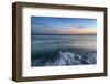 Stunning Long Exposure Seascape Image of Calm Ocean at Sunset-Veneratio-Framed Photographic Print