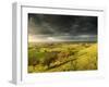 Stunning Summer Sunset across Countryside Landscape with Dramatic Clouds-Veneratio-Framed Photographic Print