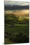 Stunning Summer Sunset over Countryside Escarpment Landscape-Veneratio-Mounted Photographic Print