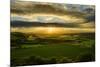 Stunning Sunset over Countryside Landscape-Veneratio-Mounted Photographic Print