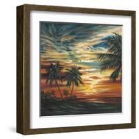 Stunning Tropical Sunset I-null-Framed Art Print